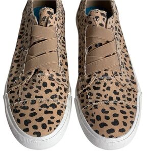 Blowfish Malibu Marley Slip On Sneaker Animal Print Latte Spots Womens Size 10